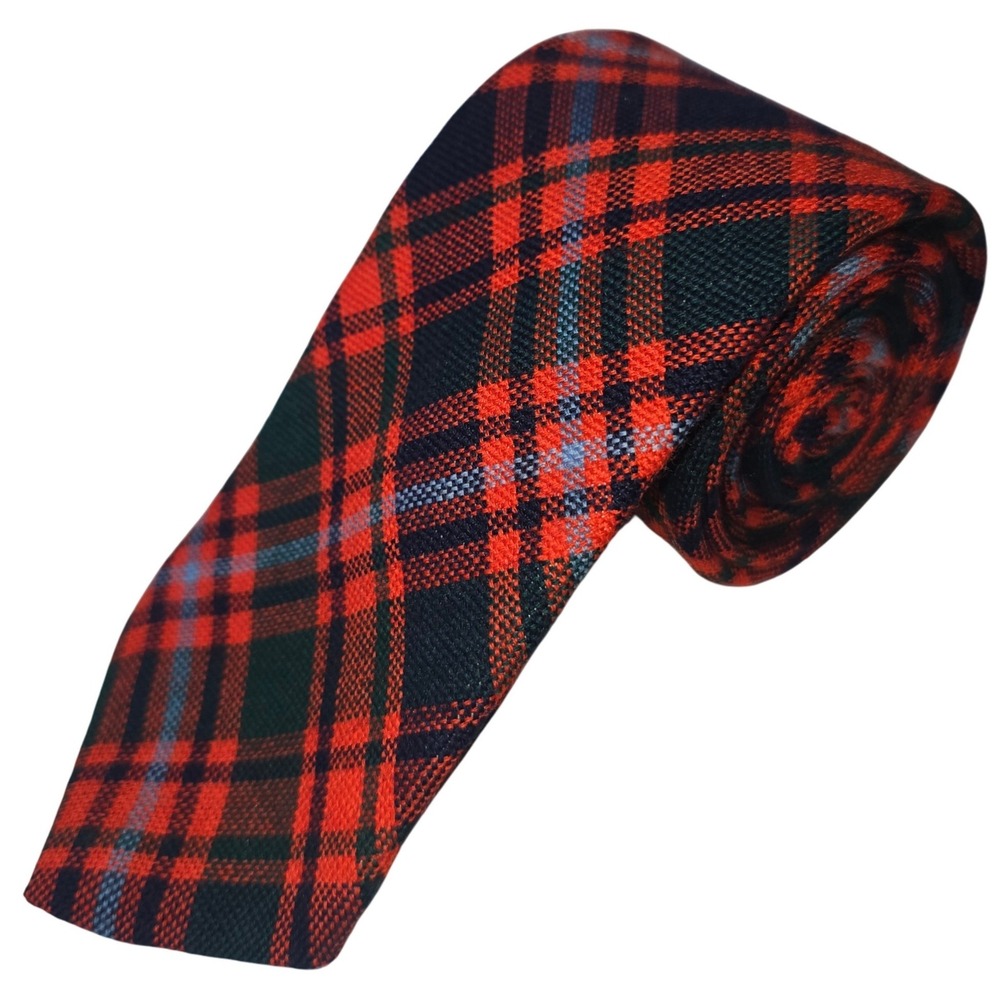 Sears The Men's Store Tie Red with Blue & Green Checks 56"x3" Vintage